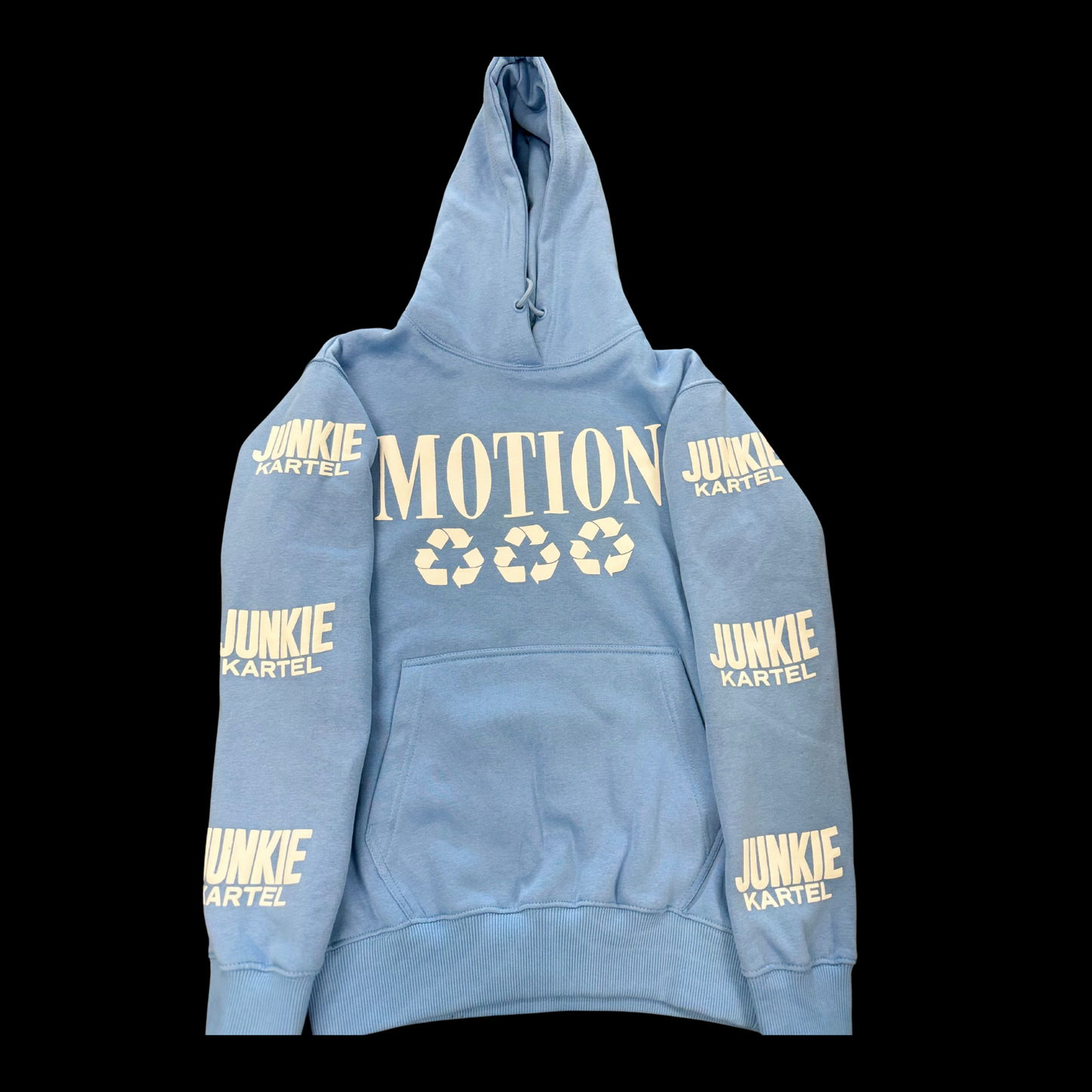 JUNKIE KARTEL POWDER BLUE HOODIE