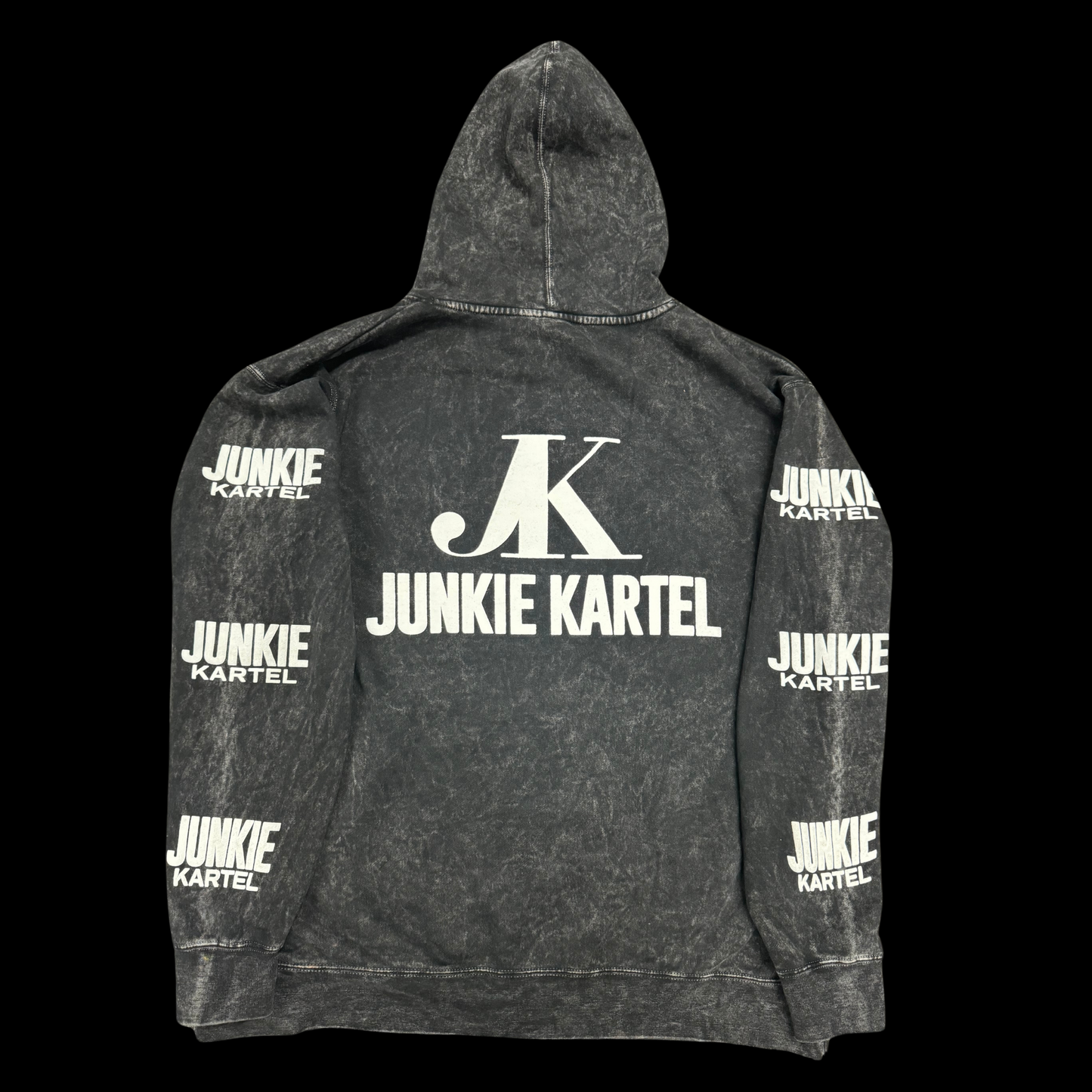 JUNKIE KARTEL MOTION HOODIE ACID WASH