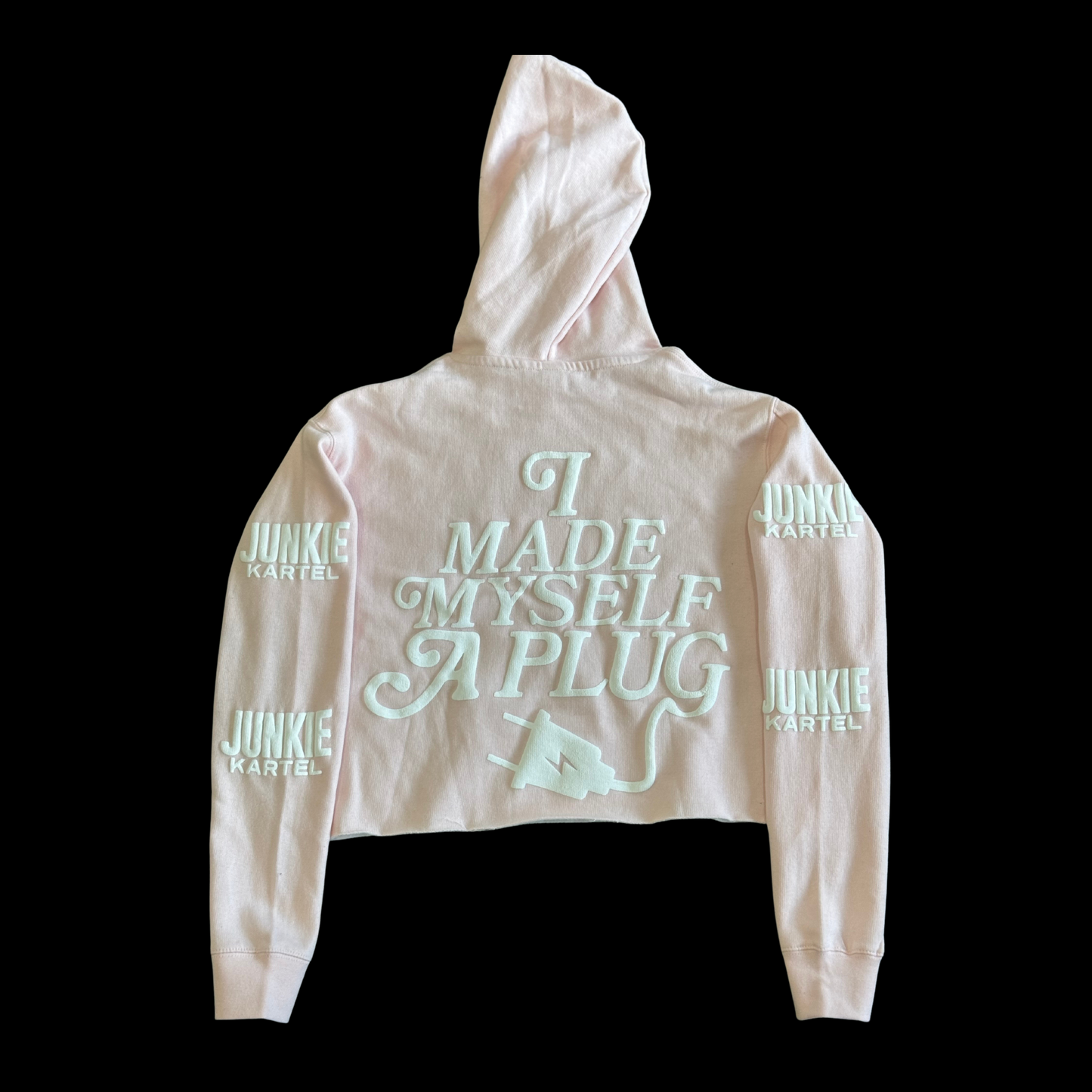 JUNKIE KARTEL MOTION PLUG GIRL CROP TOPS