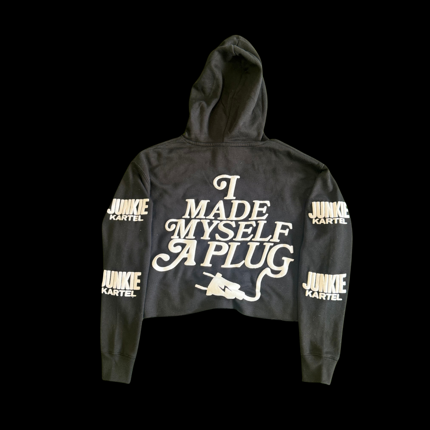 JUNKIE KARTEL MOTION PLUG GIRL CROP TOPS