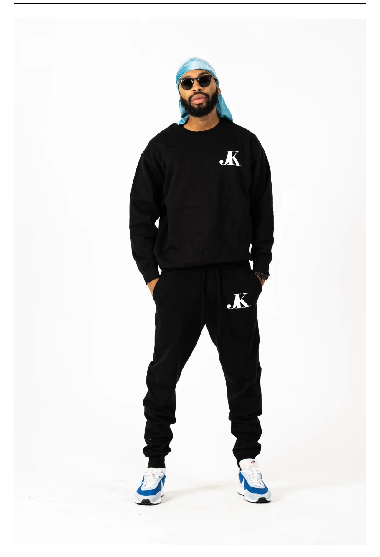 JUNKIE KARTEL BLACK "JK'' SWEAT SUIT PACKAGE