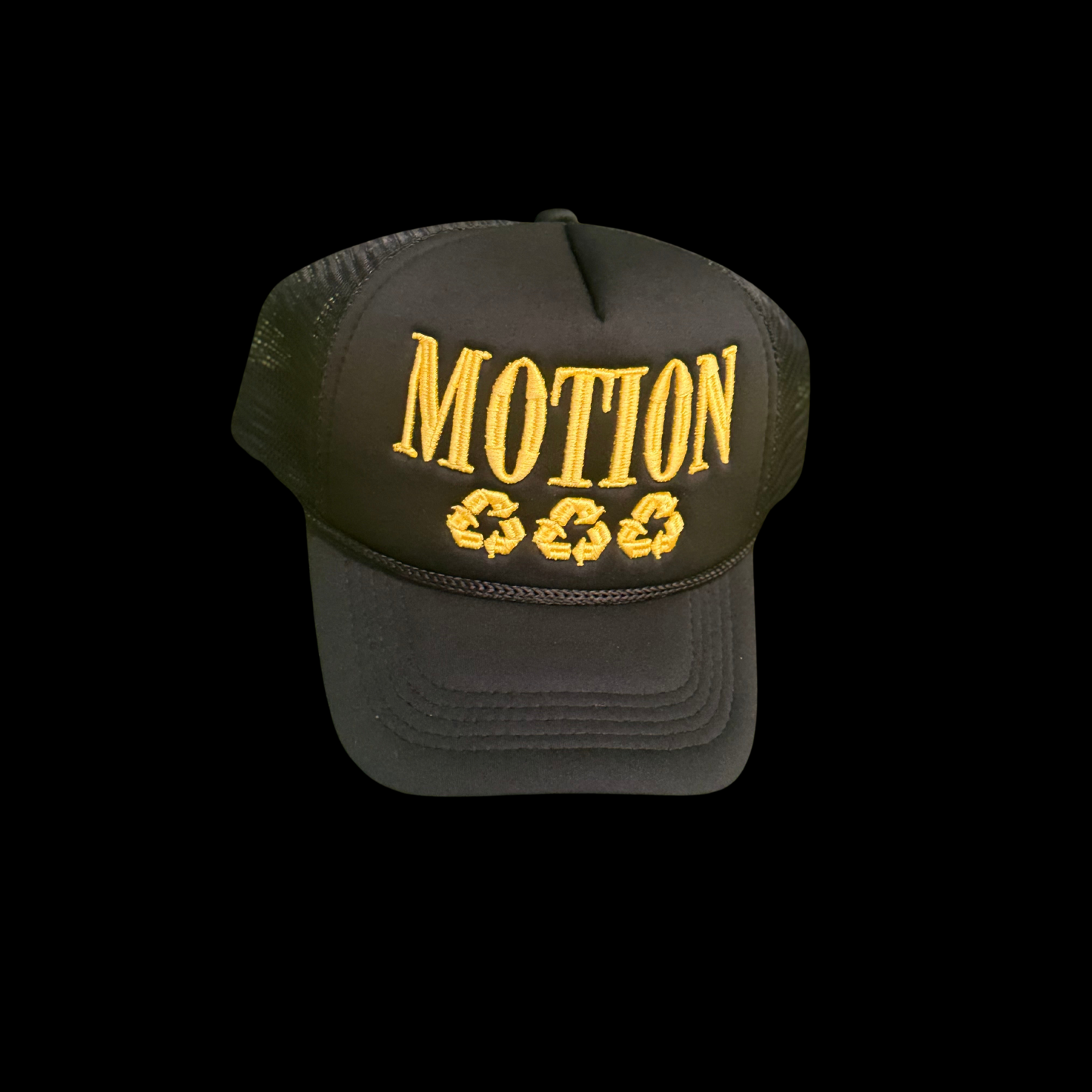 Black and Yellow Trucker Hat