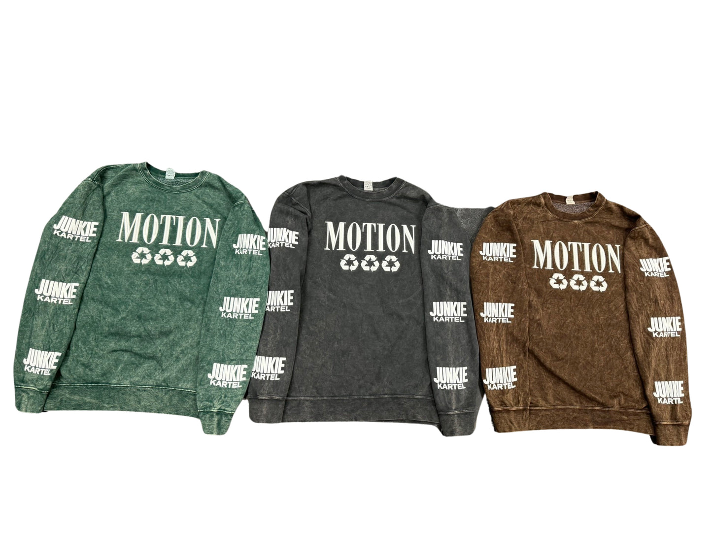 ** EXCLUSIVE * MOTION PLUG JUNKIE KARTEL VINTAGE CREWNECKS