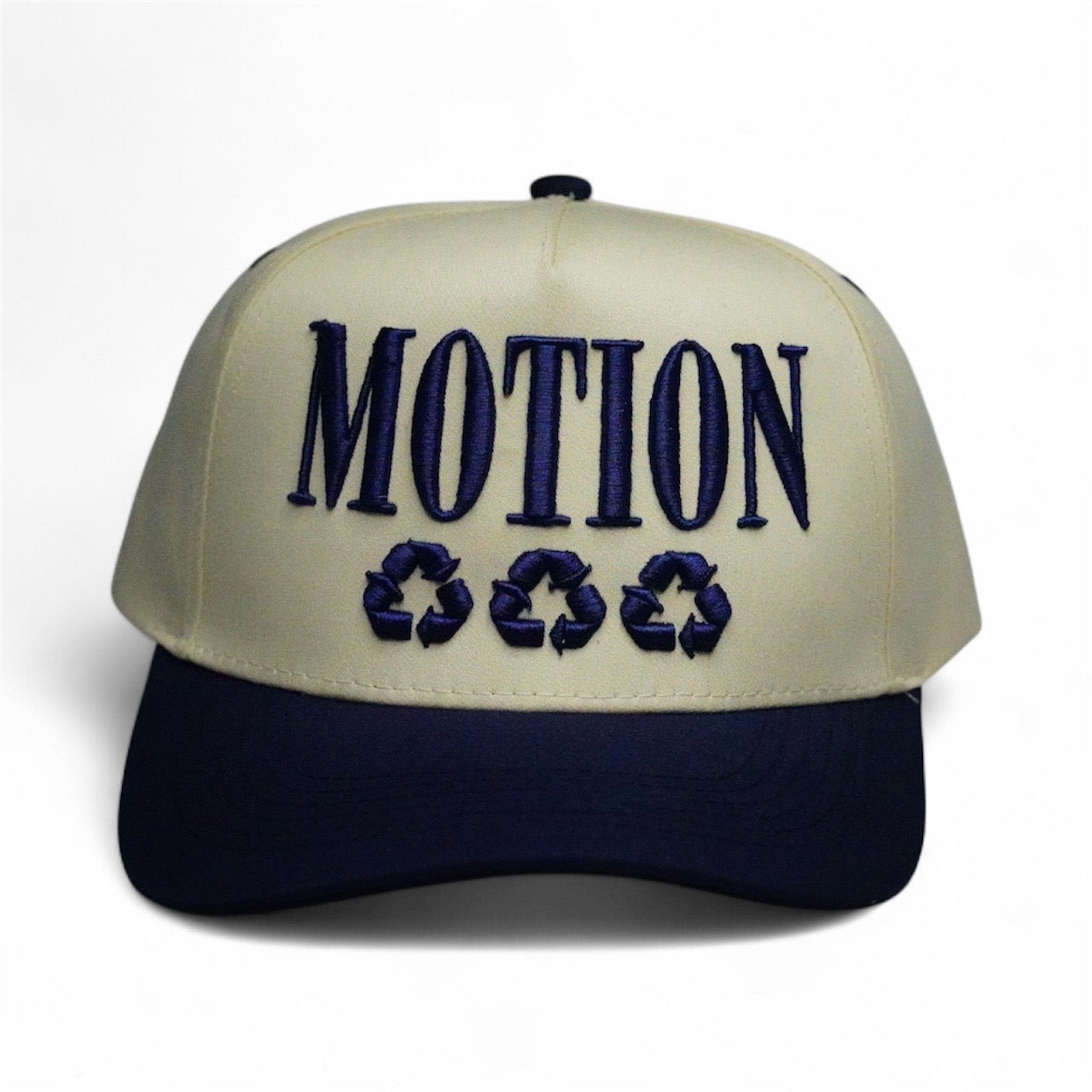 Navy Blue & Dust Motion hat