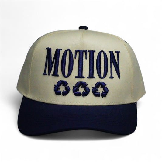 Navy Blue & Dust Motion hat