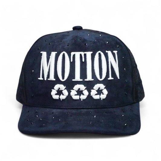 Navy Blue Rhinestone Chrome