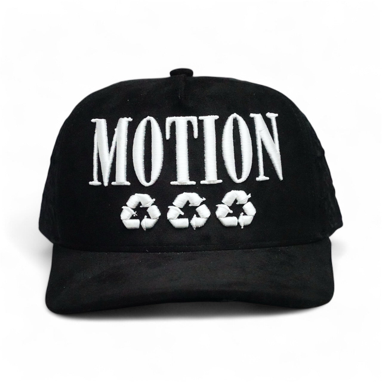 Black Chrome Suede Hat