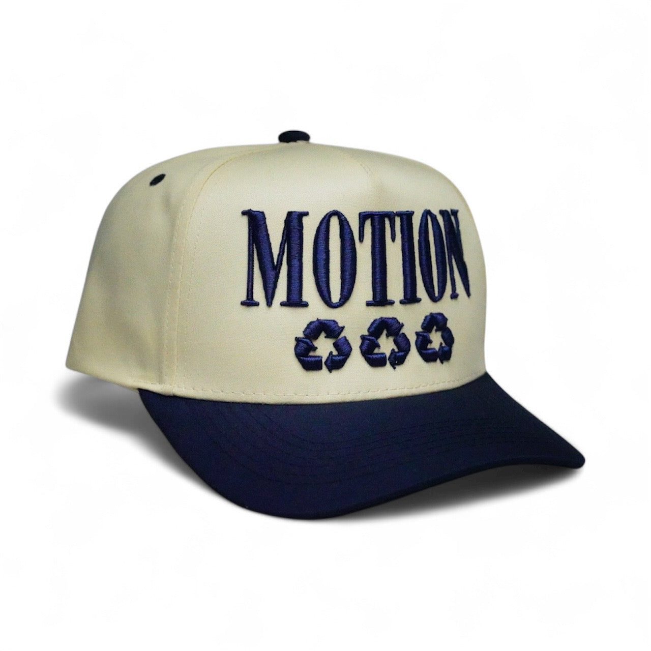 Navy Blue & Dust Motion hat