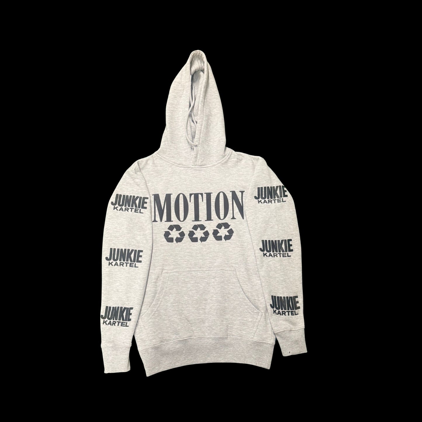 BLack & GREY MOTION HOODIES