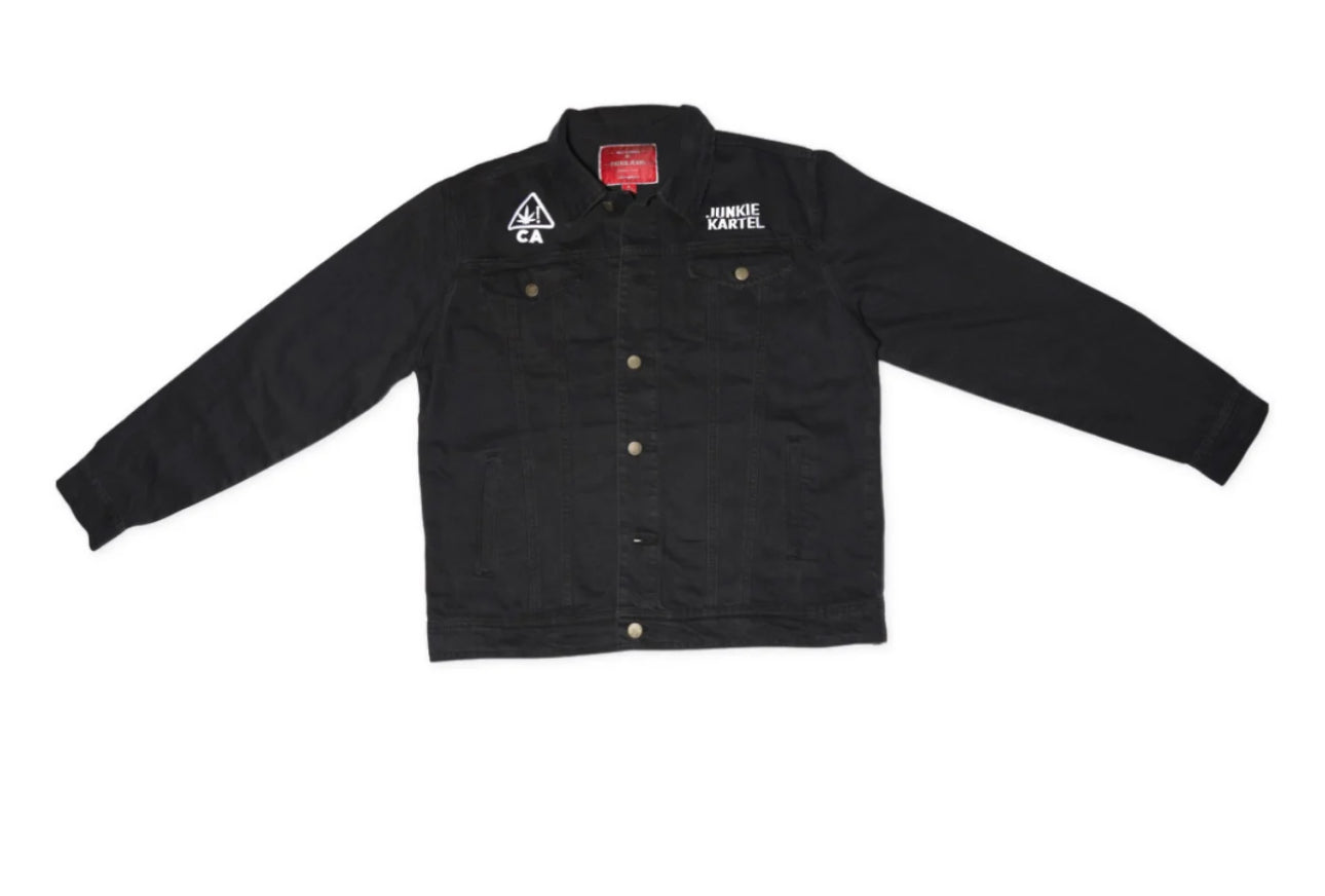 JUNKIE KARTEL CLASSIC BLACK JEAN JACKET