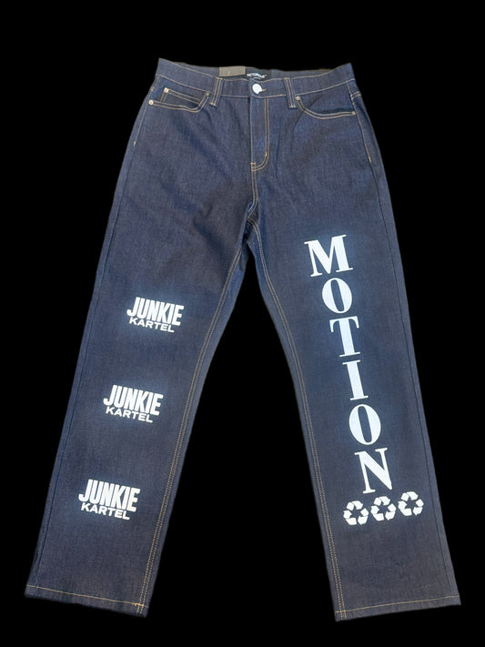INDIGO 501 BAGGY MOTION/JUNKIE KARTEL JEANS