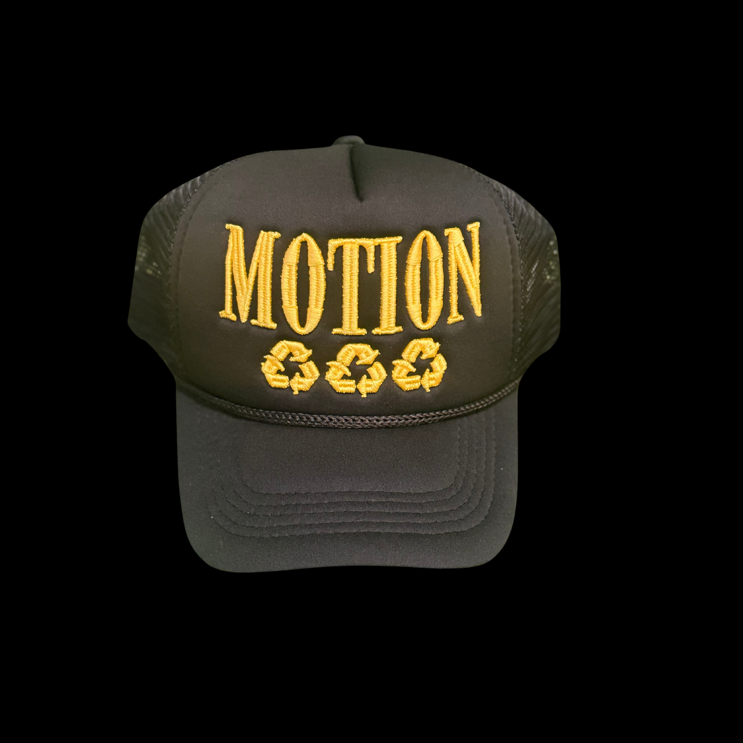 Black and Yellow Trucker Hat