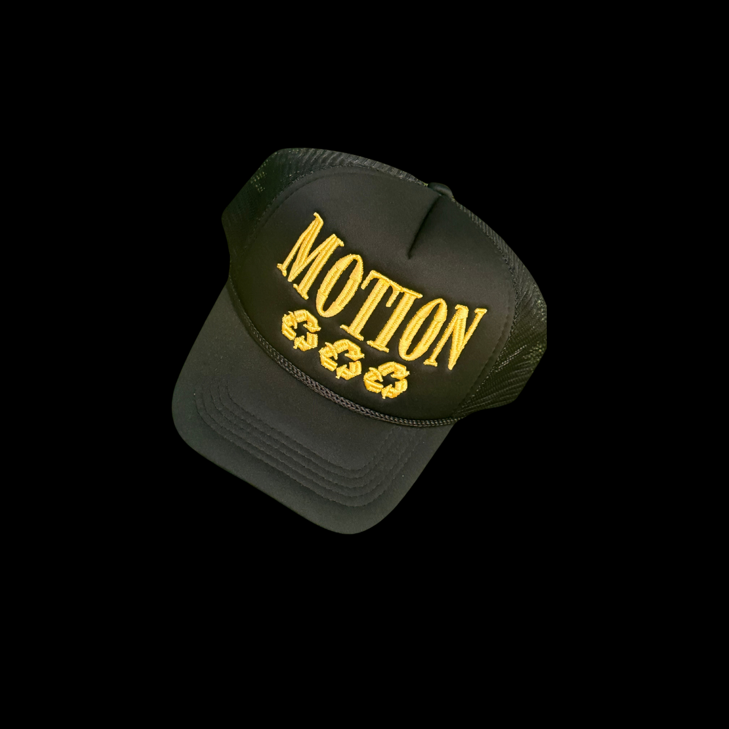 Black and Yellow Trucker Hat