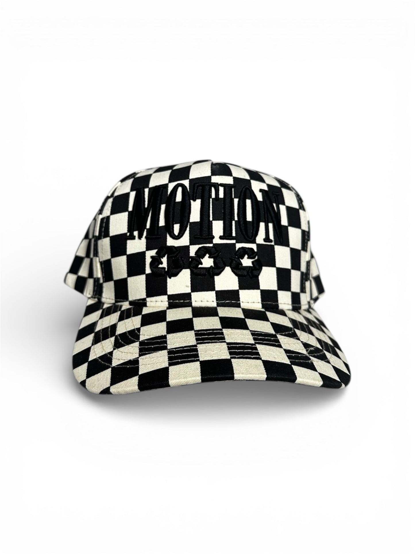 CHECKER MOTION HAT BLACK