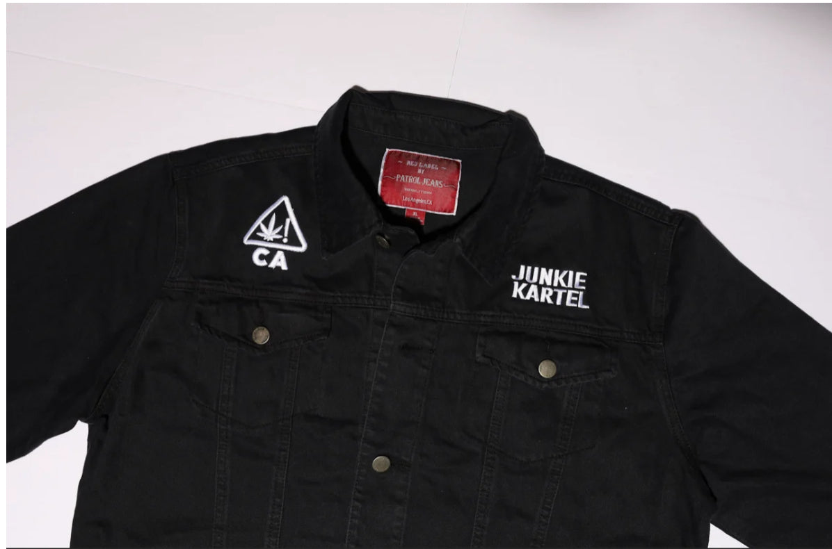 JUNKIE KARTEL CLASSIC BLACK JEAN JACKET